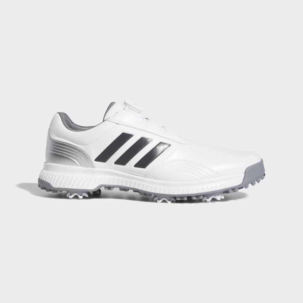 Pantofi Golf Adidas CP Traxion Boa Barbati Romania - Albi/Gri/Argintii Metal F34198